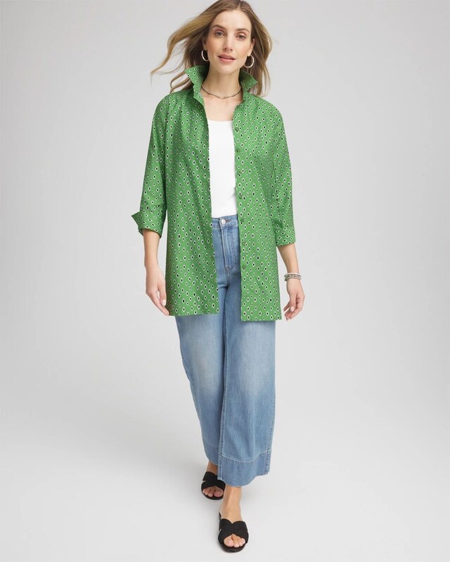 No Iron Geo-Print Tunic - image 2